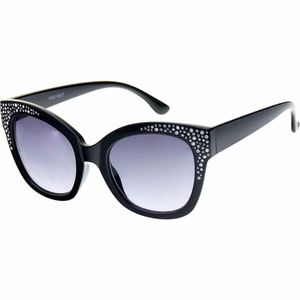 NINE WEST Black Cateye Sunglasses 34359R